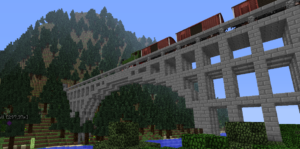 to the village